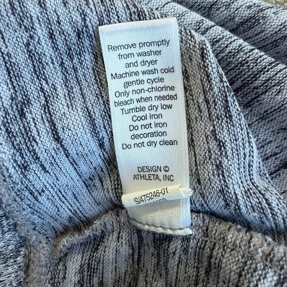 Athleta Downplay Gray Heathered Drawstring Skirt Womens Small‎